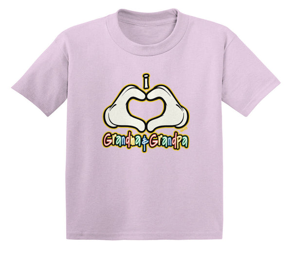 I Heart (Love) Grandma & Grandpa Infant T-Shirt