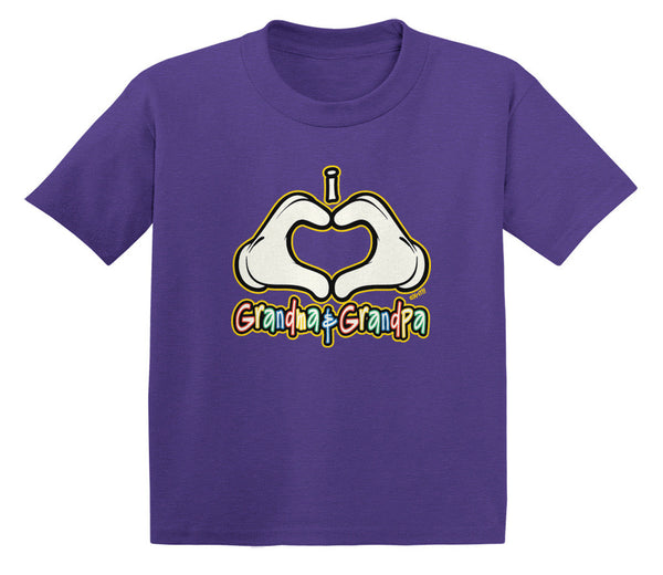 I Heart (Love) Grandma & Grandpa Infant T-Shirt