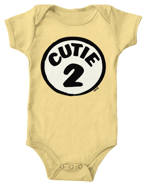 Cutie Number 2 Infant Lap Shoulder Bodysuit