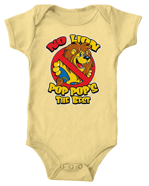 No Lion Pop Pop's The Best Infant Lap Shoulder Bodysuit