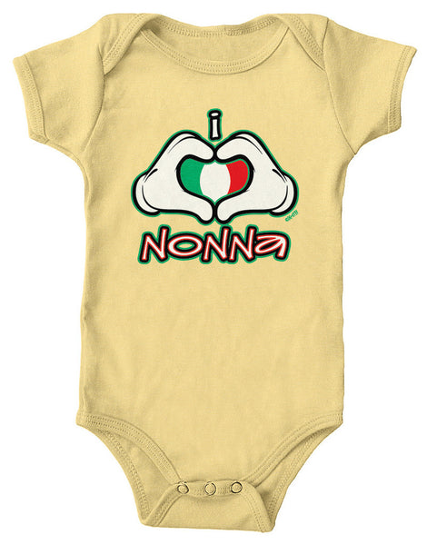 I Heart (Love) Nonna Infant Lap Shoulder Bodysuit
