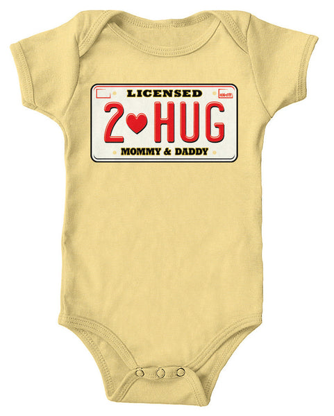 Licensed To Hug Mommy & Daddy Infant Lap Shoulder Bodysuit