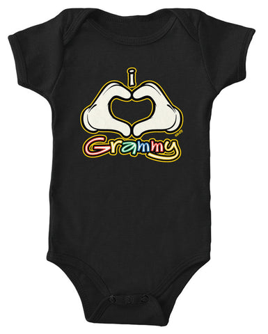 I Heart (Love) Grammy Infant Lap Shoulder Bodysuit