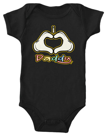 I Heart (Love) Daddy Infant Lap Shoulder Bodysuit