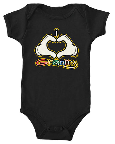 I Heart (Love) Granny Infant Lap Shoulder Bodysuit