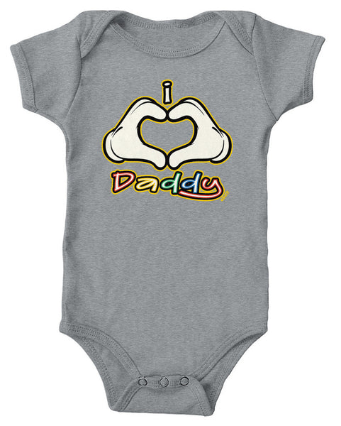 I Heart (Love) Daddy Infant Lap Shoulder Bodysuit