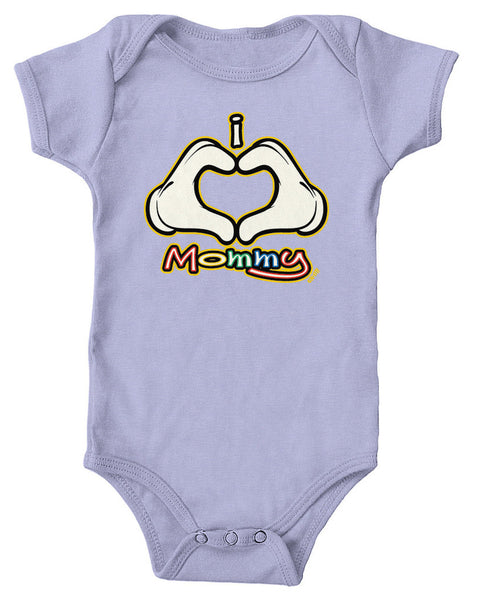 I Heart (Love) Mommy Infant Lap Shoulder Bodysuit
