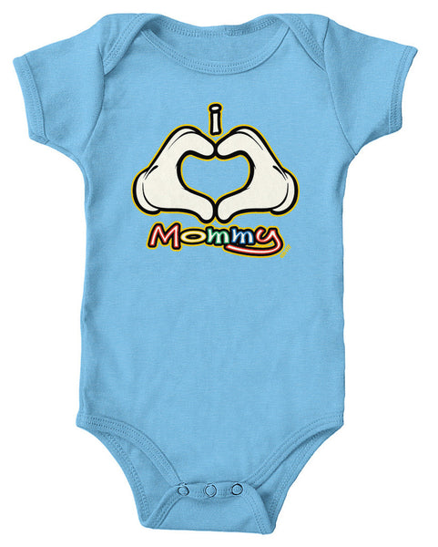 I Heart (Love) Mommy Infant Lap Shoulder Bodysuit