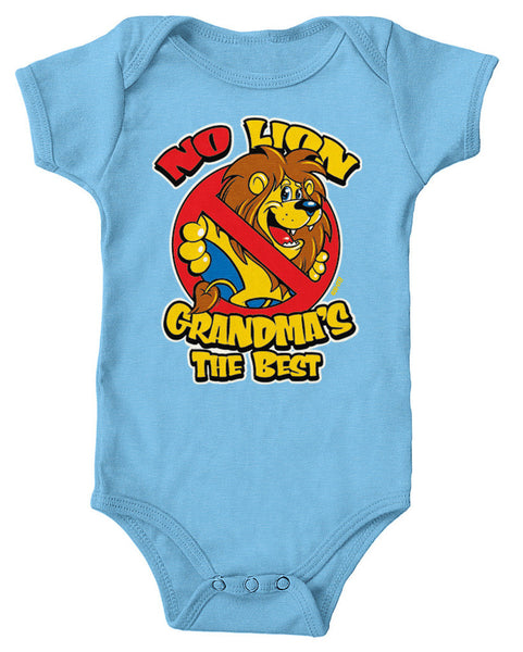 No Lion Grandma's The Best Infant Lap Shoulder Bodysuit