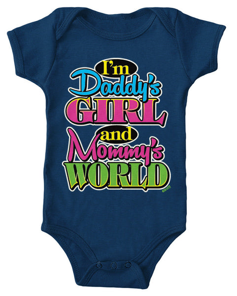 I'm Daddy's Girl and Mommy's World Infant Lap Shoulder Bodysuit
