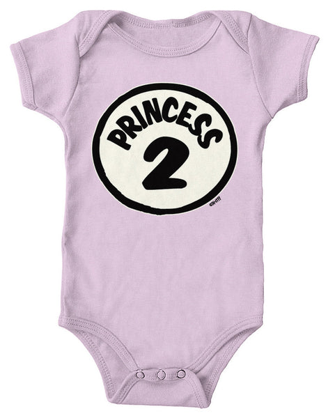Princess Number 2 Infant Lap Shoulder Bodysuit