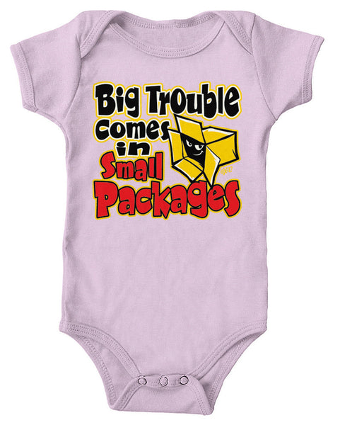 Big Trouble Comes In Small Packages Infant Lap Shoulder Bodysuit