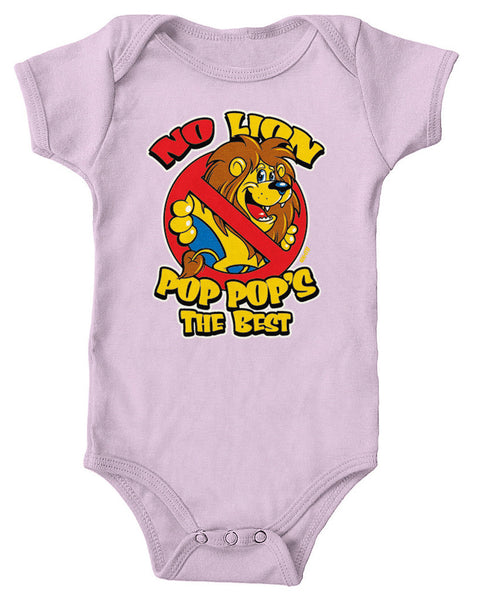 No Lion Pop Pop's The Best Infant Lap Shoulder Bodysuit