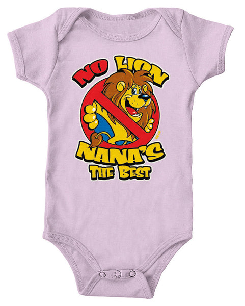 No Lion Nana's The Best Infant Lap Shoulder Bodysuit