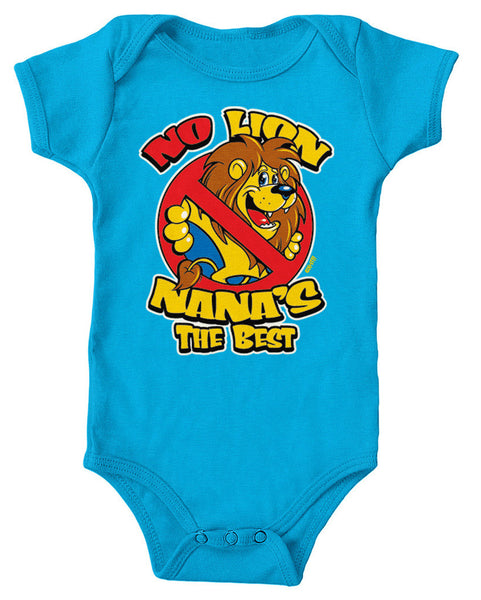 No Lion Nana's The Best Infant Lap Shoulder Bodysuit