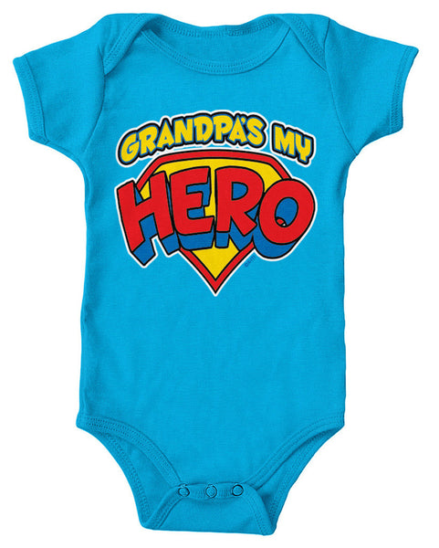 Grandpa's My Hero Infant Lap Shoulder Bodysuit