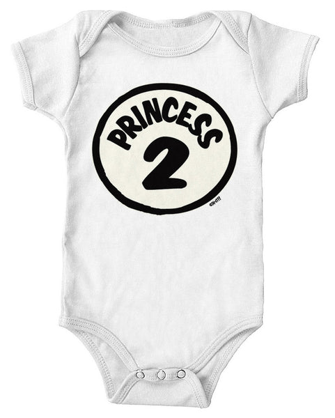 Princess Number 2 Infant Lap Shoulder Bodysuit