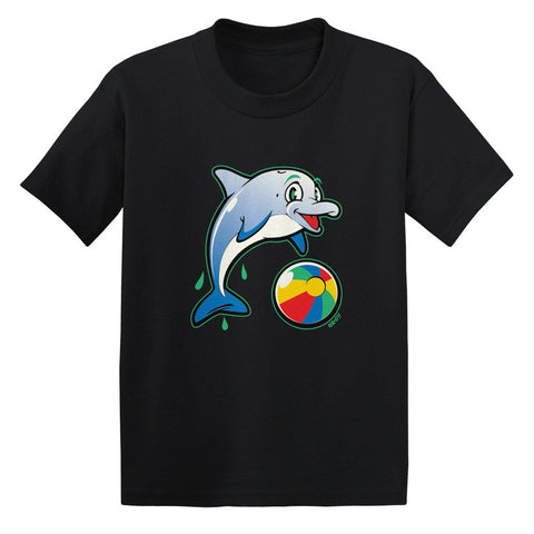 Cute Dolphin with Beach Ball Toddler T-shirt