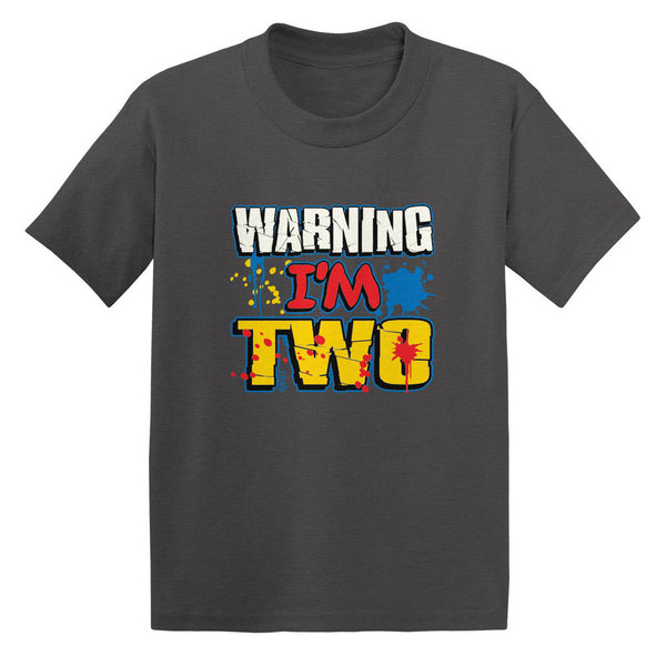 Warning I'm Two Toddler T-shirt