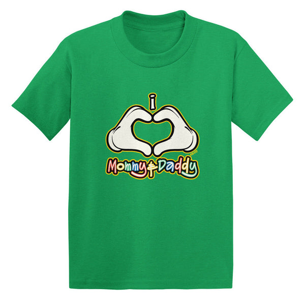 I Heart (Love) Mommy & Daddy Toddler T-shirt