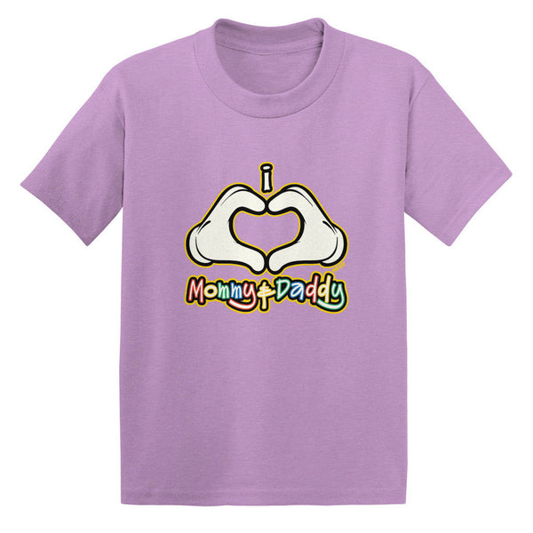 I Heart (Love) Mommy & Daddy Toddler T-shirt